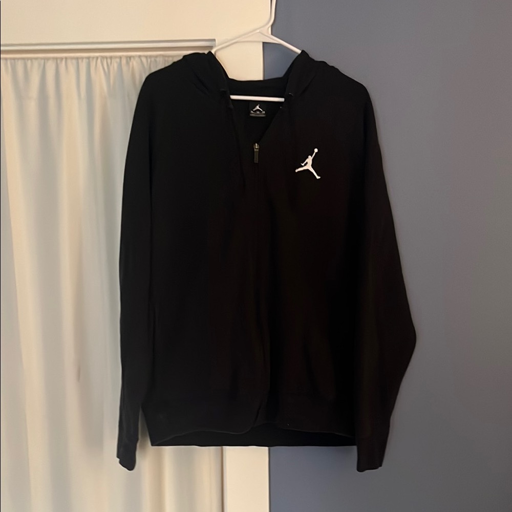 Jordan Black Hoodie with Iconic Logo